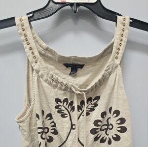 Women's Sleeveless Floral Top